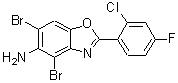 CAS 登录号：637303-08-3， 4,6-二溴-2-(2-氯-4-氟苯基)-1,3-苯并恶唑-5-胺