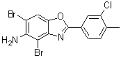 CAS 登录号：637303-15-2， 4,6-二溴-2-(3-氯-4-甲基苯基)-1,3-苯并恶唑-5-胺