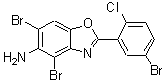 CAS#: 637303-18-5, 4,6-Dibromo-2-(5-bromo-2-chlorophenyl)-1,3-benzoxazol-5-amine