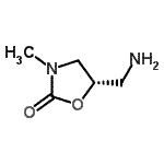 CAS 登录号：637344-09-3， (5S)-5-(氨基甲基)-3-甲基-1,3-恶唑烷-2-酮