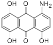 CAS 登录号：6374-78-3， 1-氨基-4,5,8-三羟基蒽醌
