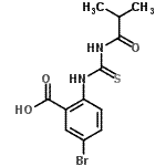 CAS#: 637728-16-6, 5-Bromo-2-[(isobutyrylcarbamothioyl)amino]benzoic acid