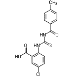 CAS#: 637728-30-4, 5-Chloro-2-{[(4-methylbenzoyl)carbamothioyl]amino}benzoic acid