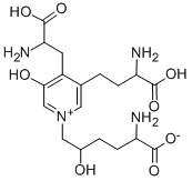 CAS#: 63800-01-1, 4-((2S)-2-Amino-2-Carboxyethyl)-1-((2R,5S)-5-Amino-5-Carboxy-2-Hydroxypentyl)-3-((3S)-3-Amino-3-Carboxypropyl)-5-Hydroxy-Pyridinium Inner Salt