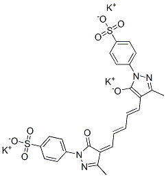 CAS#: 63811-37-0, Tripotassium 4-[4,5-Dihydro-3-Methyl-4-[5-[3-Methyl-5-Oxido-1-(4-Sulphonatophenyl)-1H-Pyrazol-4-Yl]Penta-2,4-Dienylidene]-5-Oxo-1H-Pyrazol-1-Yl]Benzenesulphonate