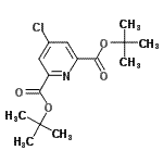 CAS#: 638128-19-5, Bis(2-methyl-2-propanyl) 4-chloro-2,6-pyridinedicarboxylate