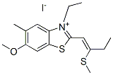 CAS#: 63816-01-3, 3-Ethyl-6-Methoxy-5-Methyl-2-[2-(Methylthio)But-1-Enyl]Benzothiazolium Iodide