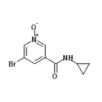 CAS 登录号：638219-62-2， 5-溴-N-环丙基烟酰胺1-氧化物