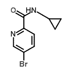 CAS 登录号：638219-77-9， 5-溴-N-环丙基-2-吡啶甲酰胺