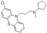 CAS#: 63833-99-8, 2-Chloro-N-Cyclopentyl-N-Methyl-10H-Phenothiazine-10-Propan-1-Amine
