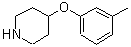 CAS#: 63843-46-9, 4-(3-Methylphenoxy)Piperidine