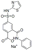 CAS 登录号：63868-70-2， 4-[N-(2-噻唑基)氨基磺酰基]-2-(苯胺基羰基)苯甲酸钠盐