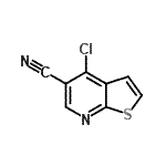 CAS#: 63873-61-0, 4-Chlorothieno[2,3-b]pyridine-5-carbonitrile