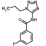 CAS#: 639048-42-3, 3-Fluoro-N-(1-propyl-1H-tetrazol-5-yl)benzamide