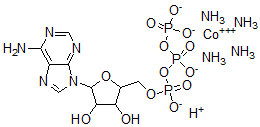 CAS 登录号：63915-26-4， (腺苷三磷酸)四氨合钴(III)