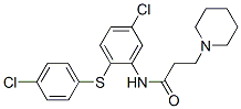 CAS#: 63916-55-2, N-[5-Chloro-2-[(4-Chlorophenyl)Thio]Phenyl]-1-Piperidinepropionamide
