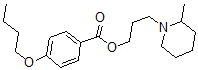 CAS 登录号：63916-68-7， 3-(2-甲基哌啶基)丙基 4-丁氧基苯甲酸酯