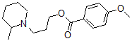 CAS 登录号:63916-95-0, 3-(2-甲基哌啶基)丙基 4-甲氧基苯甲酸酯