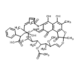 CAS#: 63950-99-2, 3-[({(E)-[(9E,19E)-13-Acetoxy-2,15,17,29-tetrahydroxy-11-methoxy-3,7,12,14,16,18,22-heptamethyl-6,23,27-trioxo-8,30-dioxa-24-azatetracyclo[23.3.1.1<sup>4,7</sup>.0<sup>5,28</sup>]triaconta-1(28),2,4,9,19,21,25(29)-hept aen-26-ylidene]methyl}amino)oxy]-2-phenylpropanoic acid