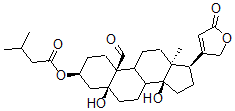 CAS#: 63979-73-7, 5,14-Dihydroxy-3beta-(3-Methyl-1-Oxobutoxy)-19-Oxo-5beta-Card-20(22)-Enolide