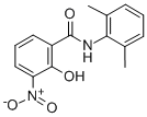 CAS 登录号:63981-17-9, N-(2,6-二甲基苯基)-2-羟基-3-硝基苯甲酰胺