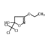 CAS 登录号：639815-70-6， 3-乙氧基-5-(三氯甲基)-4,5-二氢-1,2-恶唑-5-醇