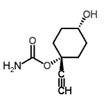 CAS 登录号：63986-28-7， 顺式-1-乙炔基-4-羟基环己基氨基甲酸酯