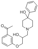 CAS#: 63990-72-7, 3'-[2-Hydroxy-3-(4-Hydroxy-4-Phenylpiperidino)Propoxy]Acetophenone