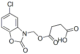 CAS 登录号:63992-03-0, 琥珀酸氢 1-(5-氯-2-氧代苯并恶唑-3-基)甲基酯