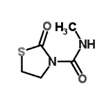 CAS#: 64002-07-9, N-Methyl-2-oxo-1,3-thiazolidine-3-carboxamide
