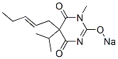 CAS#: 64038-31-9, 5-Isopropyl-1-Methyl-5-(2-Pentenyl)-2-Sodiooxy-4,6(1H,5H)-Pyrimidinedione