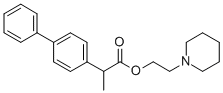 CAS 登录号：64046-66-8， 2-哌啶-2-基乙基 2-(4-苯基苯基)丙酸酯
