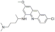 CAS#: 64046-82-8, 2-Chloro-7-Methoxy-N-(4-Dimethylamino-1-Methylbutyl)Acridin-5-Amine