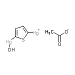 CAS#: 64048-08-4, [5-(hydroxymercurio)-2-thienyl]mercury acetate