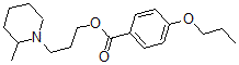 CAS 登录号：64050-43-7， 3-(2-甲基哌啶基)丙基 4-丙氧基苯甲酸酯