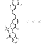 CAS#: 6406-36-6, Trisodium 5-({6-[(2-Carboxylatophenyl)Diazenyl]-5-Hydroxy-7-Sulfonato-2-Naphthyl}Diazenyl)-2-Hydroxybenzoate