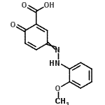 CAS#: 6408-41-9, 3-[(2-Methoxyphenyl)Hydrazono]-6-Oxo-1,4-Cyclohexadiene-1-Carboxylic Acid