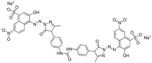CAS#: 6410-47-5, Disodium 4,4'-[Carbonylbis[Imino-4,1-Phenylene(4,5-Dihydro-3-Methyl-5-Oxo-1H-Pyrazole-1,4-Diyl)Azo]]Bis(3-Hydroxy-7-Nitronaphthalene-1-Sulphonate)