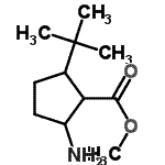 CAS#: 641609-29-2, Methyl 2-amino-5-(2-methyl-2-propanyl)cyclopentanecarboxylate