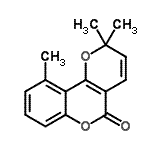 CAS#: 64190-59-6, 2,2,10-Trimethyl-2H,5H-pyrano[3,2-c]chromen-5-one