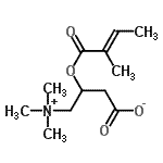 CAS 登录号：64191-86-2， 3-{[(2E)-2-甲基-2-丁烯酰]氧基}-4-(三甲基铵基)丁酸酯