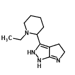 CAS 登录号：641991-62-0， 3-(1-乙基-2-哌啶基)-1,2,4,5-四氢吡咯并[2,3-c]吡唑