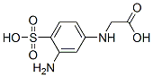 CAS 登录号：6421-89-2， N-(3-氨基-4-磺基苯基)甘氨酸