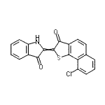 CAS#: 6424-66-4, 2-(9-Chloro-3-Oxonaphtho[1,2-b]Thiophen-2(3H)-Ylidene)-1,2-Dihydro-3H-Indol-3-One