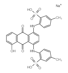 CAS#: 6424-97-1, 2,2'-[(9,10-Dihydro-5-Hydroxy-9,10-Dioxoanthracene-1,4-Diyl)Diimino]Bis[5-Methylbenzenesulfonic Acid Sodium] Salt
