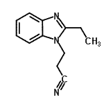 CAS#: 64266-25-7, 3-(2-Ethyl-1H-benzimidazol-1-yl)propanenitrile
