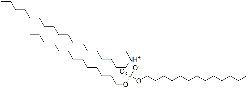 CAS 登录号:6427-98-1, 二(十三烷基)磷酸酯十八烷基(二甲基)铵盐