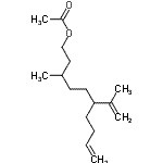 CAS#: 64309-03-1, 6-Isopropenyl-3-methyl-9-decen-1-yl acetate