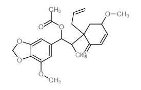 CAS#: 64332-39-4, (4R)-6alpha-[(1S,2R)-2-(Acetyloxy)-1-Methyl-2-(7-Methoxy-1,3-Benzodioxol-5-Yl)Ethyl]-4alpha-Methoxy-6-(2-Propenyl)-2-Cyclohexen-1-One