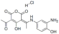 CAS#: 64353-91-9, 5-Acetyl-3-[1-[(3-Amino-4-Hydroxyphenyl)Amino]Ethylidene]-4-Hydroxy-2H-Pyran-2,6(3H)-Dione Monohydrochloride